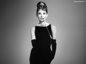 The original 'long cool woman in a black dress', Audrey Hepburn.