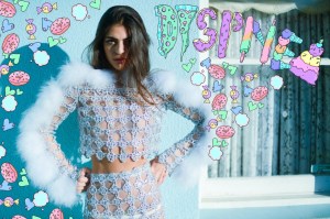 Dyspnea . . .perfect casual gear for lung exams, with built-in cotton wool. Nose hose snakes nicely through bodice area. 