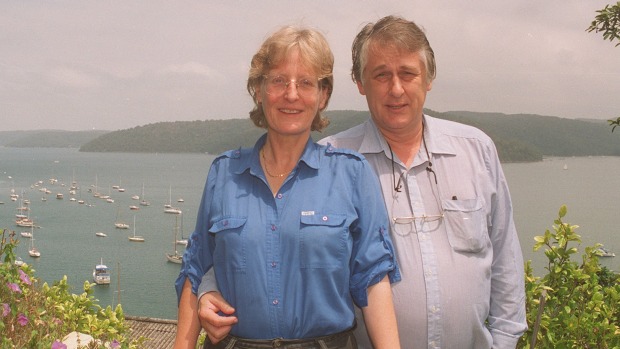 Anne broosbank and Bob Ellis at Palmie